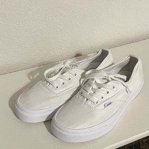 White vans size 7 women